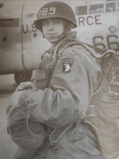 Attorney Robert Cortinez Sr. wearing Army uniform
